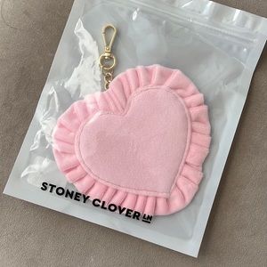 Stoney Clover Lane Seeing Stars Velvet Pink Sunburst Key Chain Bag Charm New